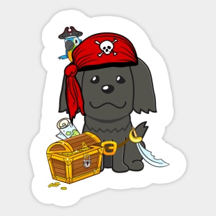 Funny Sheepdog is a pirate Sticker